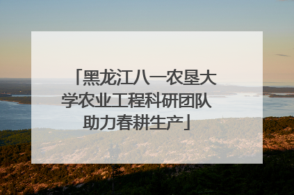 黑龙江八一农垦大学农业工程科研团队助力春耕生产