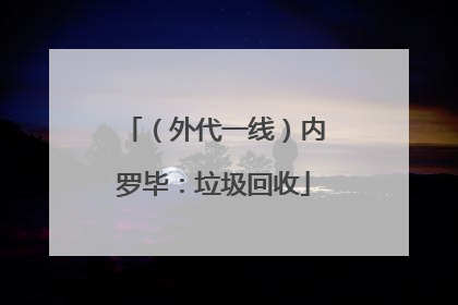（外代一线）内罗毕：垃圾回收