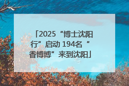 2025“博士沈阳行”启动 194名“香博博”来到沈阳