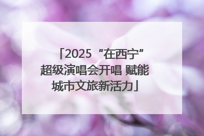 2025“在西宁”超级演唱会开唱 赋能城市文旅新活力