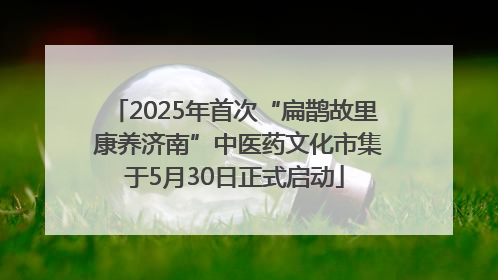 2025年首次“扁鹊故里 康养济南”中医药文化市集于5月30日正式启动