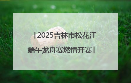 2025吉林市松花江端午龙舟赛燃情开赛