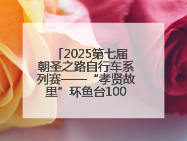 2025第七届朝圣之路自行车系列赛——“孝贤故里”环鱼台100公里挑战赛启幕