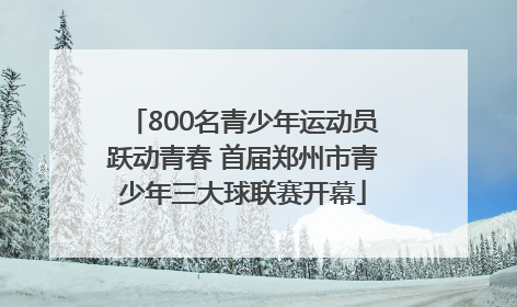 800名青少年运动员跃动青春 首届郑州市青少年三大球联赛开幕