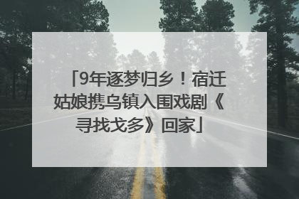 9年逐梦归乡！宿迁姑娘携乌镇入围戏剧《寻找戈多》回家