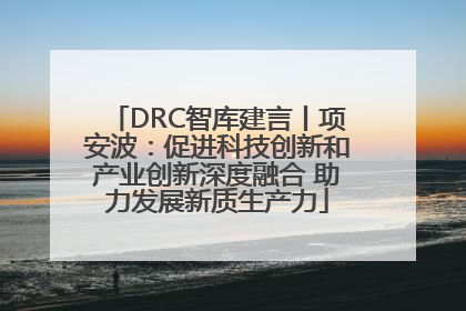 DRC智库建言丨项安波：促进科技创新和产业创新深度融合 助力发展新质生产力