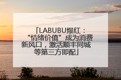 LABUBU爆红：“情绪价值”成为消费新风口，激活顺丰同城等第三方即配