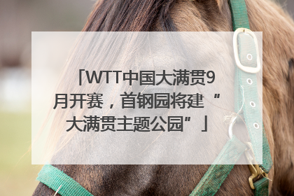 WTT中国大满贯9月开赛，首钢园将建“大满贯主题公园”